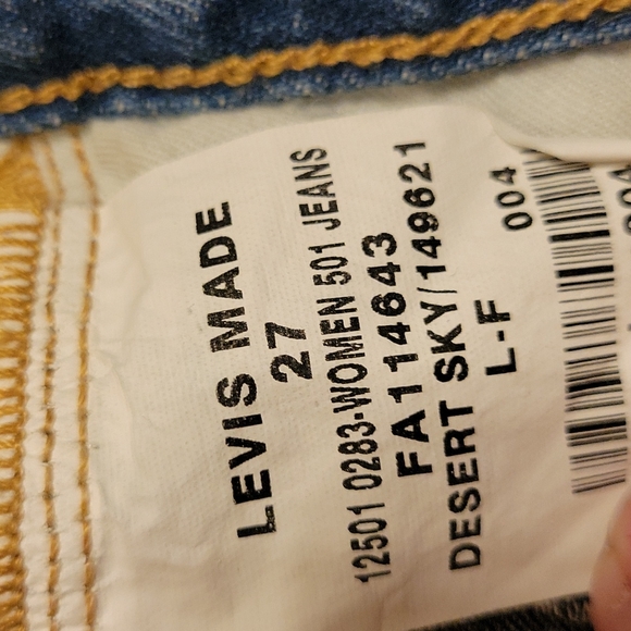 Levi's 501 button fly jeans size 27 - Picture 8 of 8